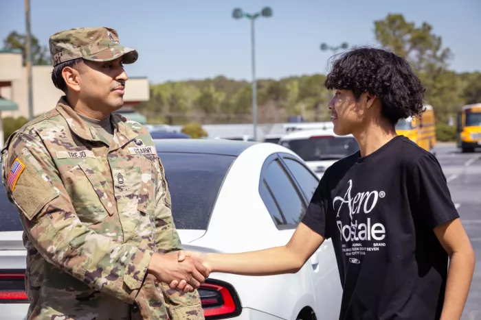 Career Day - youth interested in Army 