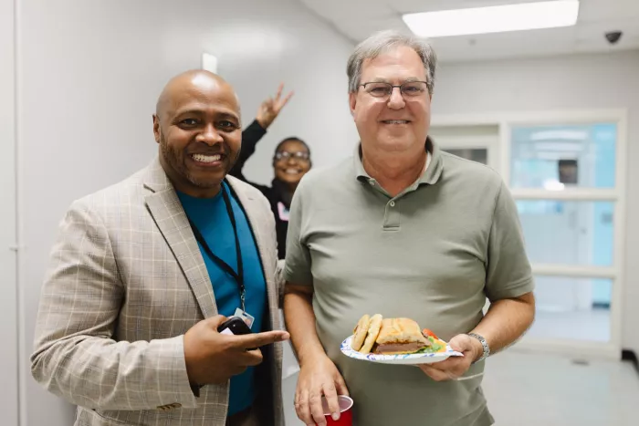 Superintendent with Educator